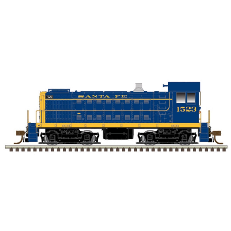Atlas 10003823 HO Santa Fe Silver Series Alco S-4 Diesel Locomotive #1522