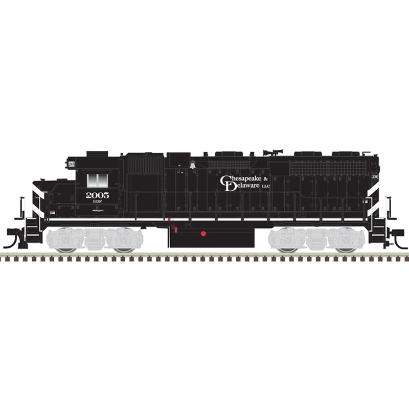 Atlas 10004053 HO Chesapeake & Delaware Silver GP38 Diesel Locomotive #2006