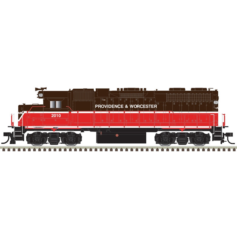 Atlas 10004061 HO Providence & Worcester Silver GP38 Diesel Locomotive #2010