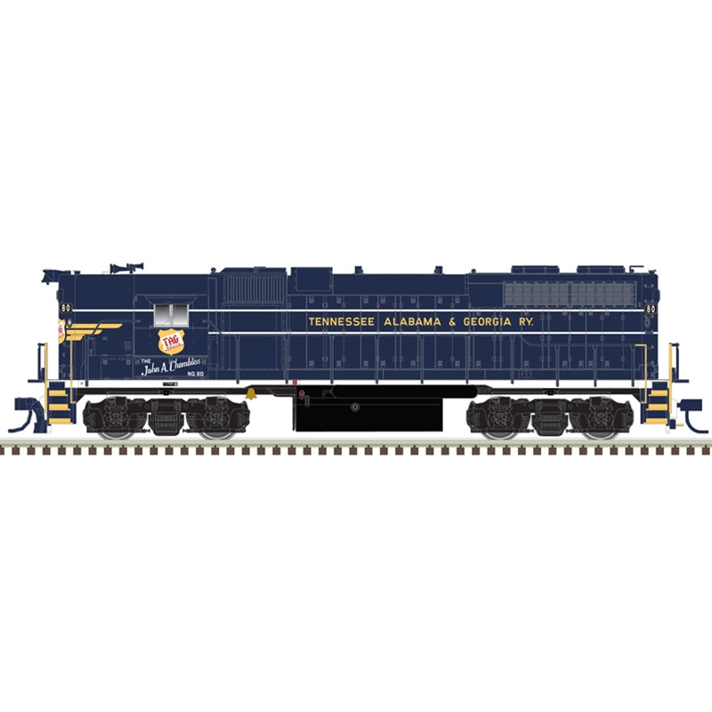 Atlas 10004075 HO TAG Silver GP38 Diesel Locomotive #80