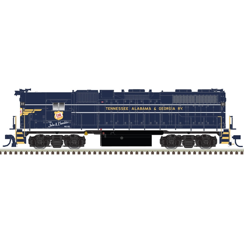 Atlas 10004103 HO Tennessee Alabama & Georgia Gold GP38 Diesel Locomotive #80