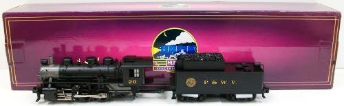 MTH 20-3269-1 P&WV 0-6-0 USRA Steam Locomotive HiRail w/PS 2.0 #21