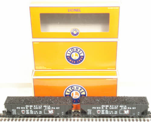 Lionel 6-21884 O Gauge PRR Penn Power & Light 3-Bay Hopper (Set of 2)