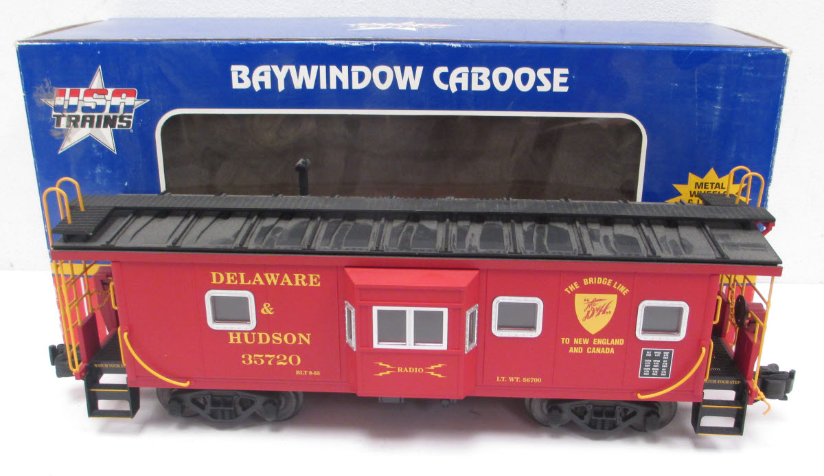 USA Trains R12071 G Delaware & Hudson Bay Window Caboose #35720