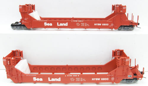 Atlas 9906-1 O Sea Land Gunderson Stack Car Set