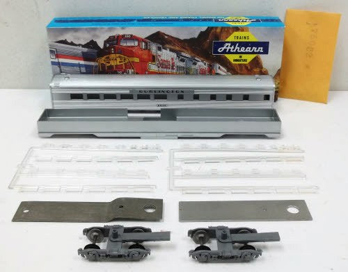 Athearn 1793 HO Burlington Streamlined Diner Car #2510 Kit