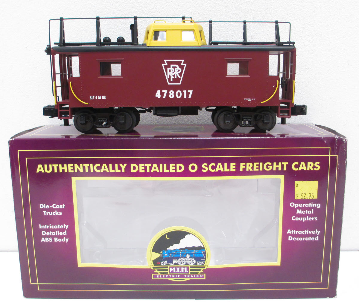 MTH 20-91318 N-8 Caboose Pennsylvannia Tuscan/Yellow #478017