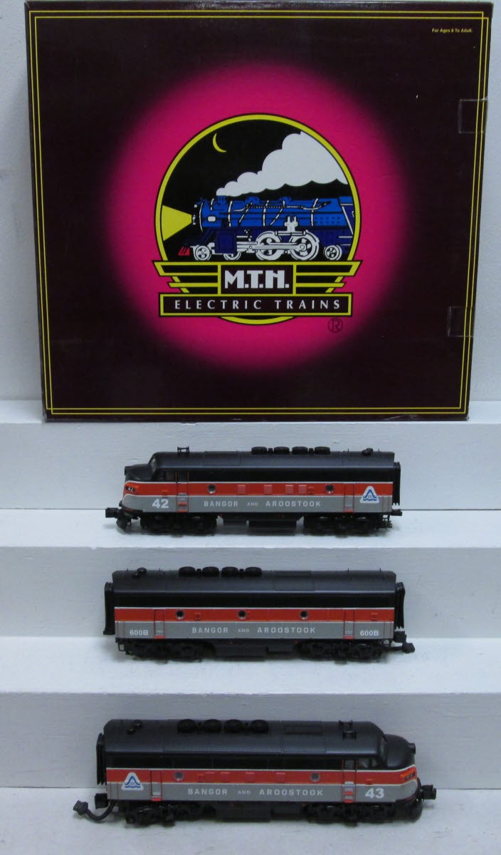MTH 20-2616-1 O Bangor & Aroostook F3 ABA Diesel Engine Set w/PS 2.0 #42/43/600B