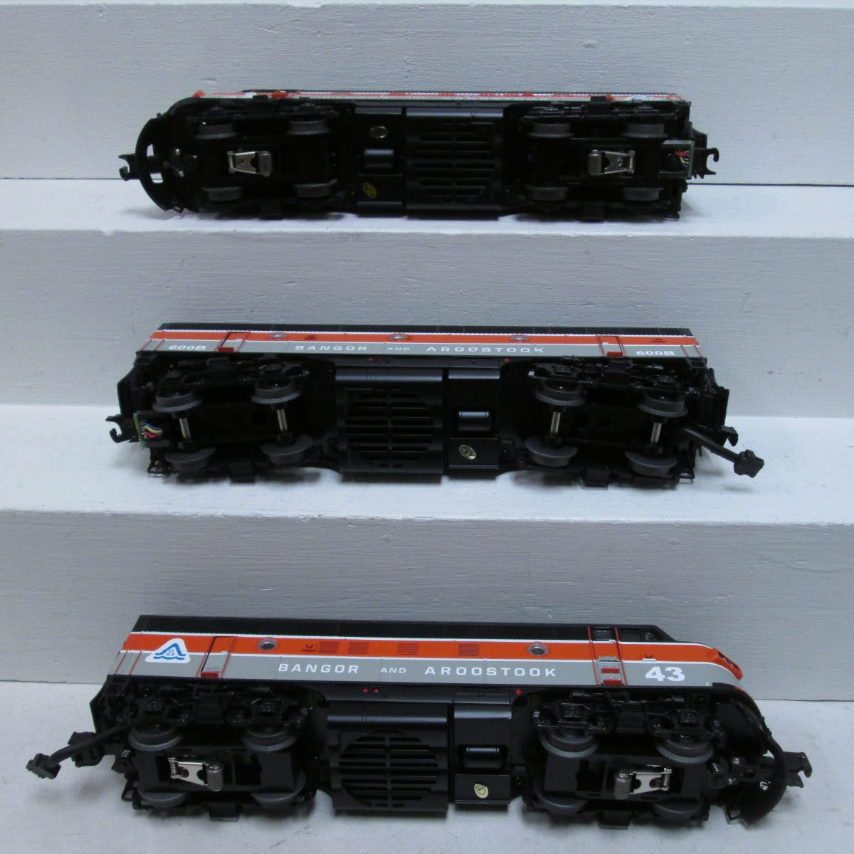 MTH 20-2616-1 O Bangor & Aroostook F3 ABA Diesel Engine Set w/PS 2.0 #42/43/600B
