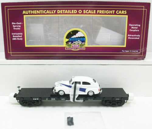 MTH 20-98685 50 Ton 41 Ft. Wood Flatcar w/1941 Ford