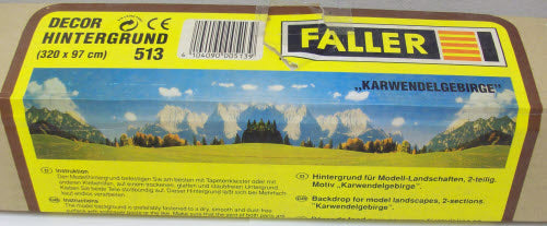 Faller 513 HO/N "Karwendelgebirge" Model Background Scenery