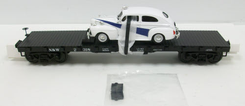 MTH 20-98685 50 Ton 41 Ft. Wood Flatcar w/1941 Ford