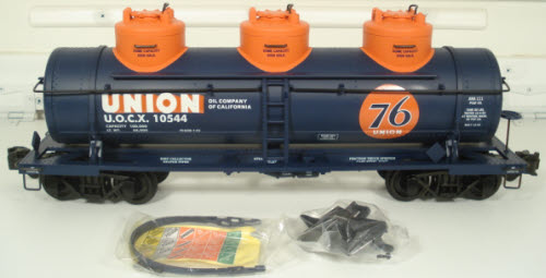 Aristo-Craft 41609 G Scale Union Oil 76 Triple Dome Tank Car