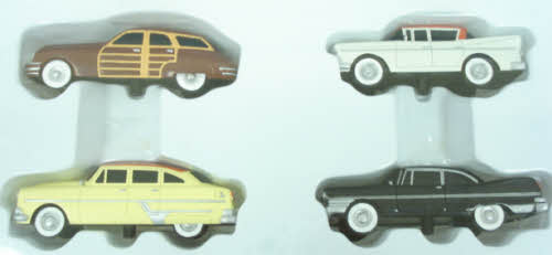 Lionel 6-22990 O Route 66 Automobiles Classic Static Cast Autos (Box of 4)