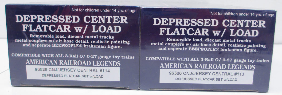RMT 96526 O CNJ Depressed Center Flatcar (Set of 2)