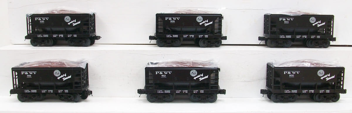 MTH 20-90500 O Pittsburgh & West Virginia Ore Car Set (Set of 6)