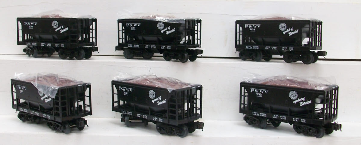 MTH 20-90500 O Pittsburgh & West Virginia Ore Car Set (Set of 6)