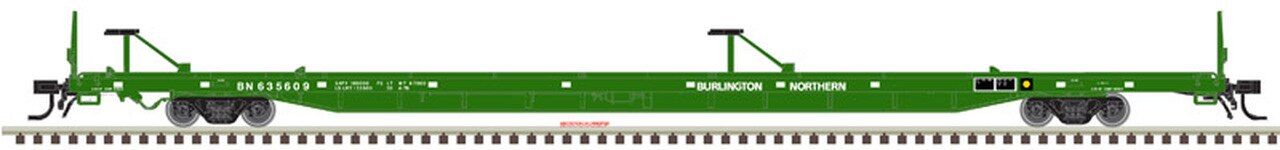 Atlas 20005245 HO Burlington Northern 89' 4" ACF Intermodal Flatcar #635609