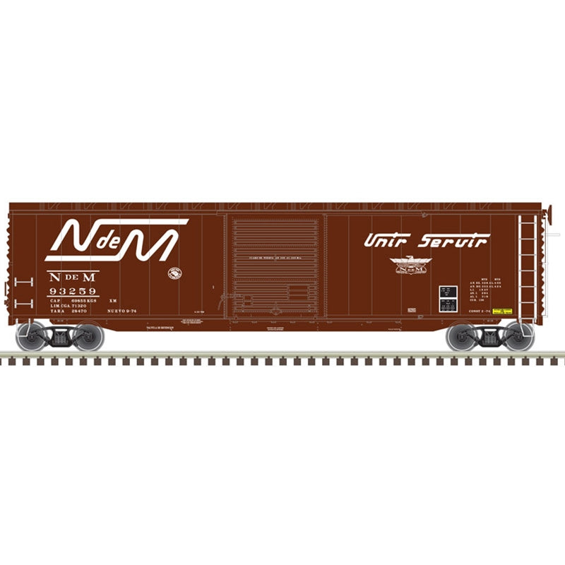 Atlas 20005852 HO NdeM 50' Postwar Single Door Boxcar #93064