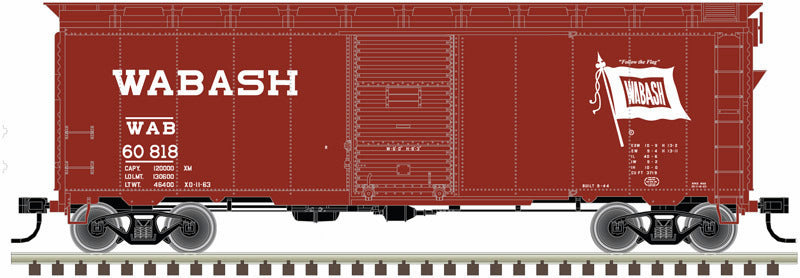 Atlas 20006258 HO Wabash TMAN 1937 AAR 40' Boxcar Kit #60614