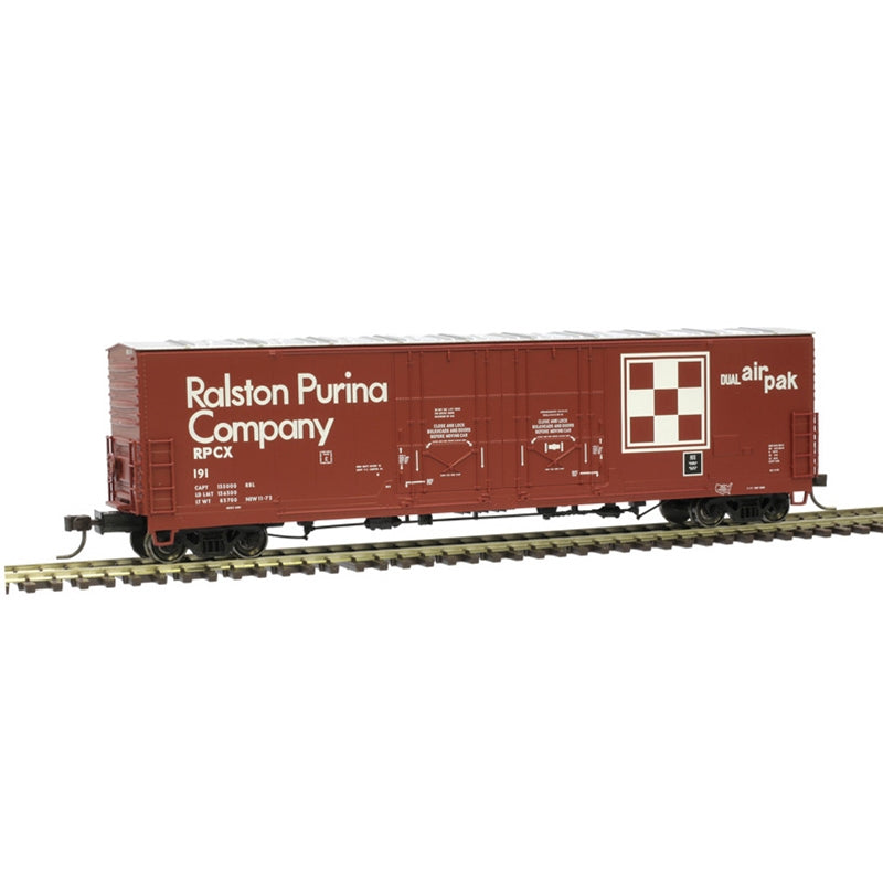 Atlas 20006783 HO Ralston Purina 53' Evans Double Plug Door Box Car #191