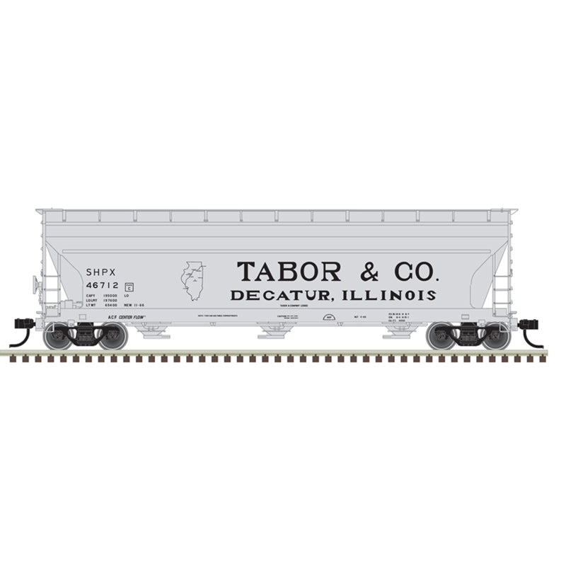 Atlas 20006939 HO Tabor & Co SHPX ACF 4650 Centerflow Hopper #46693
