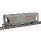 Atlas 20007163 HO Canadian National - Noodle Slab Side Covered Hopper #353637