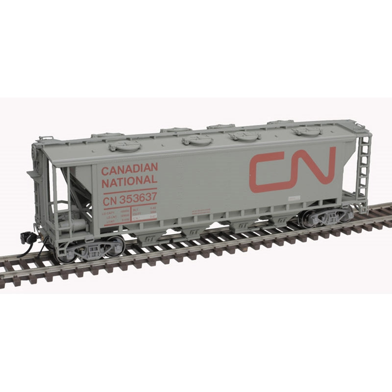 Atlas 20007163 HO Canadian National - Noodle Slab Side Covered Hopper #353637