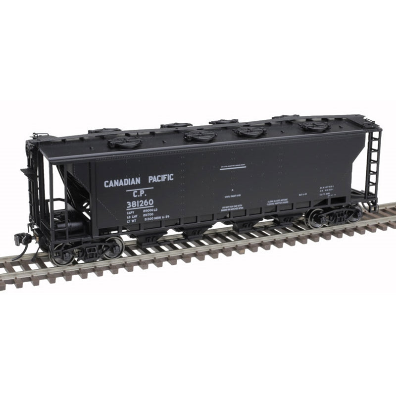 Atlas 20007166 HO Canadian Pacific Slab Side Covered Hopper #381128