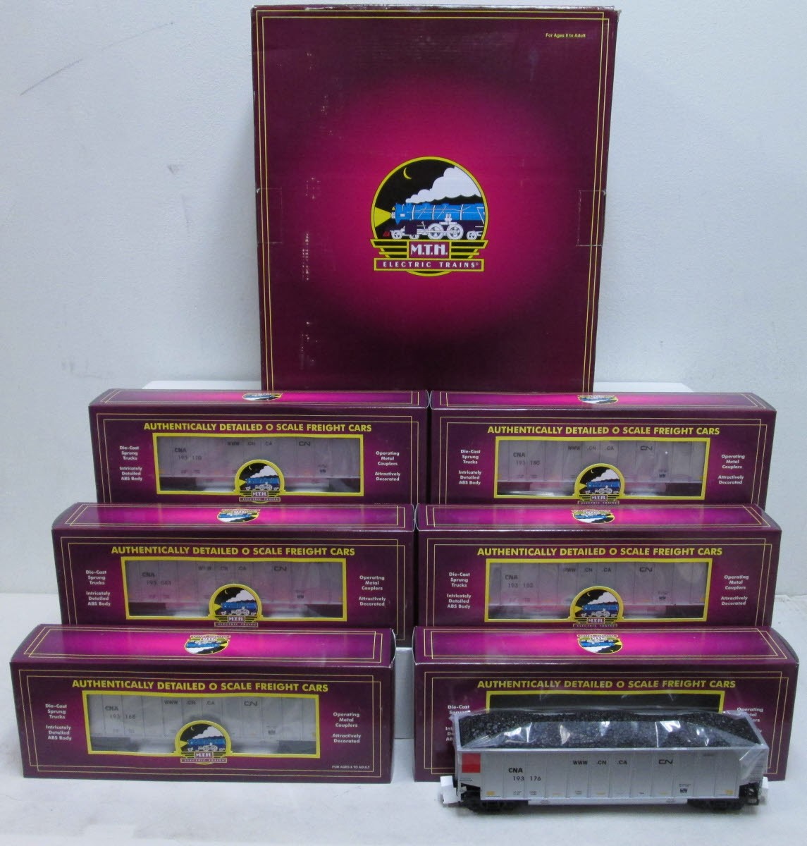 MTH 20-90422 O Canadian National Coalporter Hopper Car Set (Set of 6)