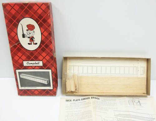 Campbell Scale Models 765 HO 70' Deck Plate Girder Bridge Kit