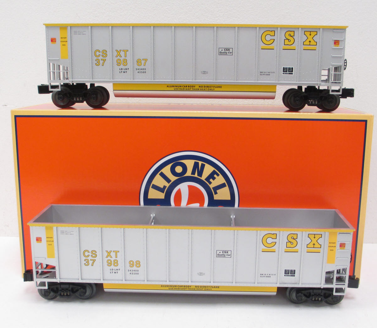 Lionel 6-27841 CSX Rotary Bathtub Gondola (Set of 2)