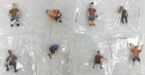 Sandlot Baseball EX1711 8-Piece Losing Bench Figures