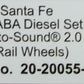 MTH 20-20055-1 Santa Fe F-7 ABA Diesel Engine Car Set w/PS 2.0 #218L/218C/218A