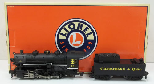 Lionel 6-11109 C&O 0-8-0 Steam Locomotive & Tender #79 w/TrainSounds