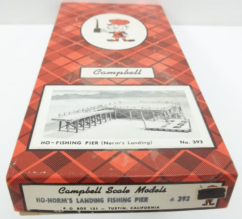 Campbell Scale Models 392 HO Fishing Pier Norm's Landing Building Craftsman Kit