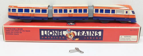Schylling Lionel Streamliner 3-Car Wind-up Tin Train Set