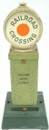 Lionel 87 Vintage O Prewar Flashing Crossing Signal-Drum Shaped Head
