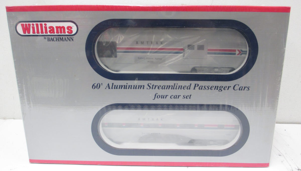Williams 43077 Amtrak 60 Ft. Streamline Passenger 4-Pack