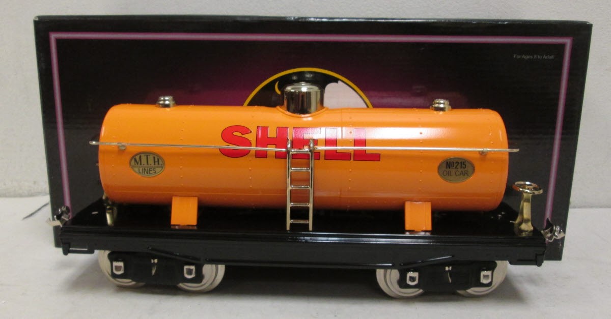 MTH 10-2228 200 SERIES STD. GAUGE TANK CAR SHELL ORG/BRASS
