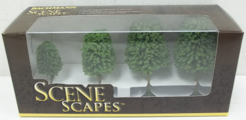 Bachmann 32106 Scene Scapes 2"-3" Deciduous Trees (Set of 4)
