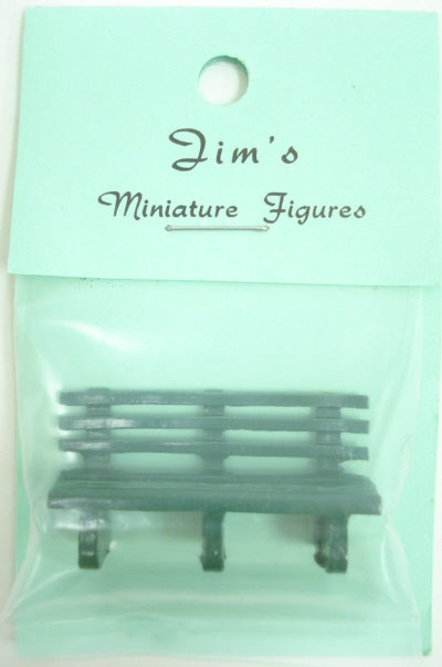 Jim's O Scale Green Park Pewter Bench
