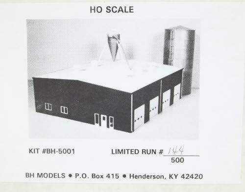 BH Models BH-5001 Contemporary Ind. Bld.w/Silo Kit