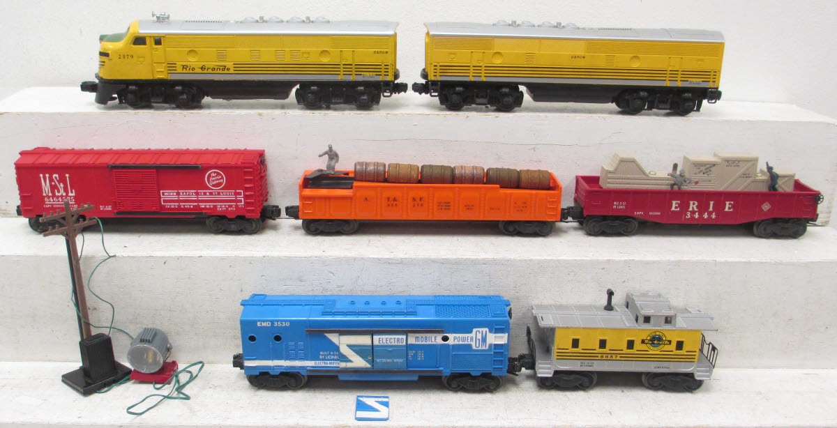 Lionel 2291W O 2379P/C AB Vintage Super Freight Set 3562,3530,3444,6464-525,6657