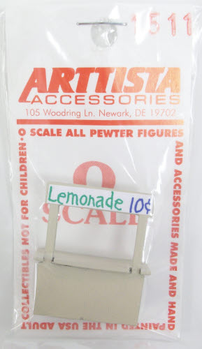 Arttista 1511 O Scale Pewter Lemonade Stand