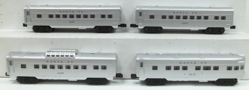 Williams 43264 Santa Fe O27 Streamline Passenger 4-Pack