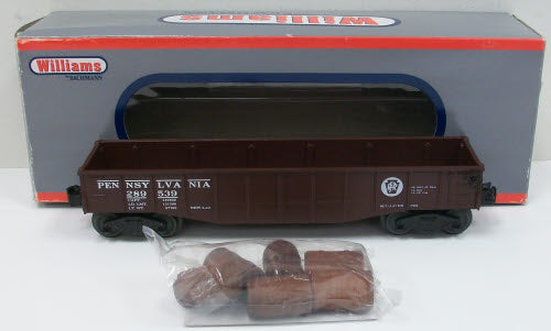 Williams 47204 O PRR Gondola with Barrels