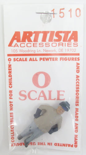 Arttista 1510 O Scale Pewter Welder Looking at Job
