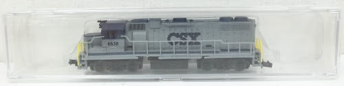 Life Like 7842 N Scale CSX GP-38-2 Powered Diesel Locomotive #6638