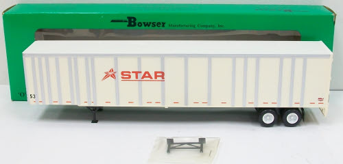 Bowser 87203 Star 53' Plate Wall Highway Trailer